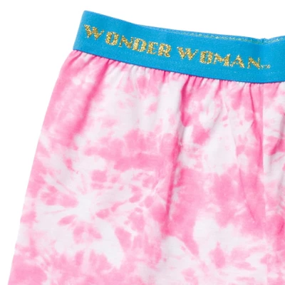 DC Comics Justice League Wonder Woman Girls Pajama Shirt And Shorts Toddler - Image 5