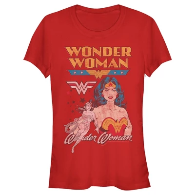 DC COMICS Junior's Wonder Woman Vintage Hero T-Shirt - Image 2