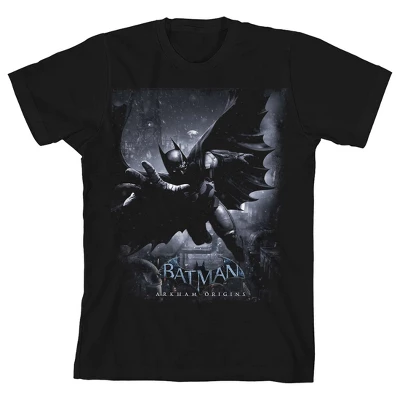 DC COMICS Batman Arkham Origins Poster Art Black T-shirt Toddler Boy To Youth Boy - Image 2