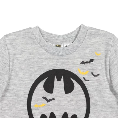 DC Comics Justice League Batman Toddler Boys Fleece Pullover Pants & Sweatshirt Set - Image 3