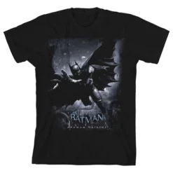 DC COMICS Batman Arkham Origins Poster Art Black T-shirt Toddler Boy To Youth Boy