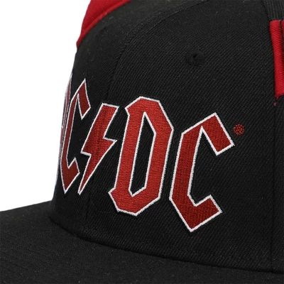 AC/DC ACDC Embroidered Logo Pre-curved Snapback With 3D Horns - Image 4
