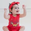 DC Comics Justice League Wonder Woman Girls Romper And Headband Toddler