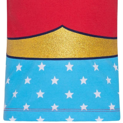 DC Comics Justice League Wonder Woman Costume Graphic T-Shirt And Cape - Image 4