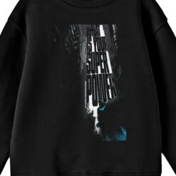 DC COMICS Batman What Is Your Superpower Crew Neck Long Sleeve Black Youth Sweatshirt