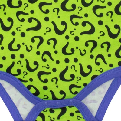 DC Comics Justice League Batman Joker Riddler Newborn Baby Boys 5 Pack Short Sleeve Bodysuits - Image 6