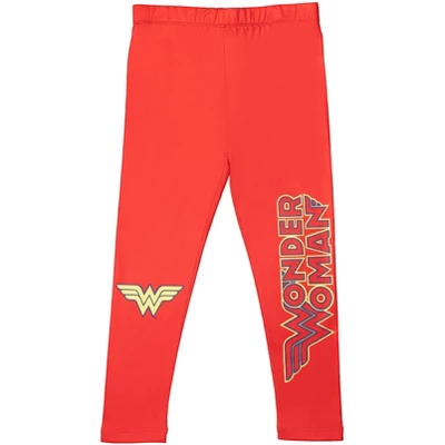 DC Comics Justice League Batgirl Supergirl Wonder Woman Girls 4 Pack Pants Toddler