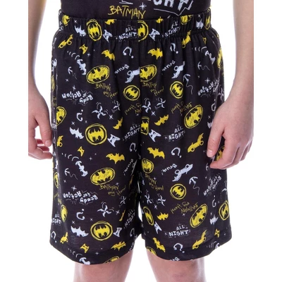 DC Comics Boys' Batman Ready For Action Shirt And Shorts 2 PC Pajama Set - Image 3