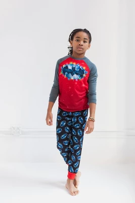 DC Comics Justice League Batman Christmas, Pajama Shirt And Pants Sleep Set Little Kid To Big Kid