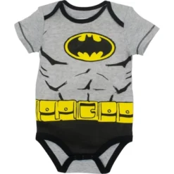 DC Comics Justice League Batman Joker Riddler Newborn Baby Boys 5 Pack Short Sleeve Bodysuits