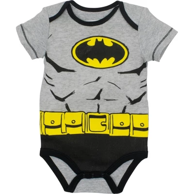 DC Comics Justice League Batman Joker Riddler Newborn Baby Boys 5 Pack Short Sleeve Bodysuits