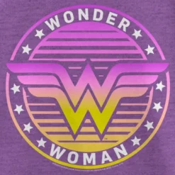 DC COMICS Girl's Wonder Woman Ombre Logo T-Shirt
