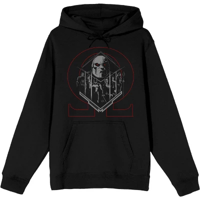 DC COMICS DC Comic Book Justice League Darkseid Black Graphic Hoodie - Image 7
