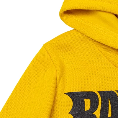 DC Comics Justice League Batman Toddler Boys Fleece Fleece Pullover Hoodie Yellow - Image 6