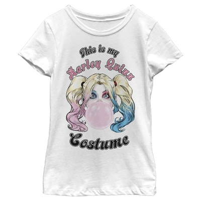 DC COMICS Girl's Batman Harley Quinn Gum Costume T-Shirt - Image 4
