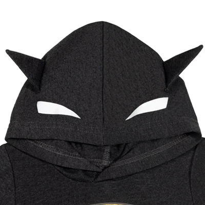 DC Comics Justice League Batman Costume Short Sleeve Romper Black - Image 3