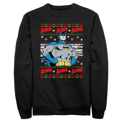 DC COMICS Men's Batman Christmas Sweater Sweatshirt - Image 3