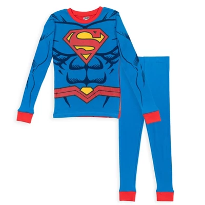 DC Comics Justice League Robin Cosplay Pajama Shirt And Pants Sleep Set Little Kid To Big Kid - Image 10