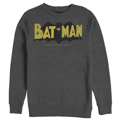 DC COMICS Men's Batman Logo Vintage Sweatshirt - Image 2