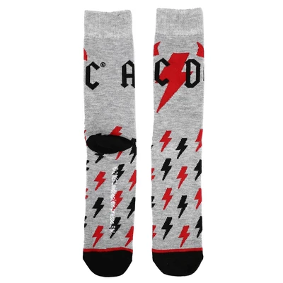 DC COMICS ACDC Back In Black Casual Crew Socks For Men 3-pack - Image 2