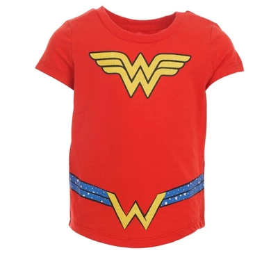 DC Comics Justice League Wonder Woman Girls 3 Pack T-Shirts Little Kid To Big Kid - Image 2