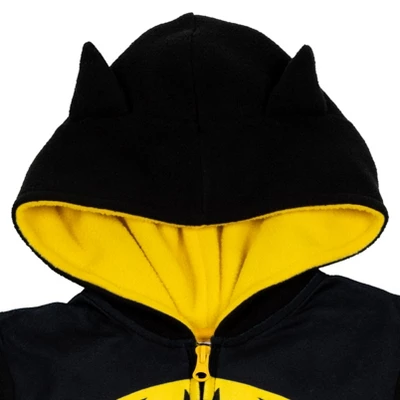 DC Comics Justice League The Flash Superman Batman Zip Up Pajama Coverall - Image 5