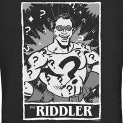 DC COMICS Junior's Batman Riddler Tarot T-Shirt