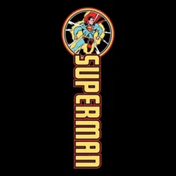 DC COMICS Superman Superhero Character Art Boy's Black Jogger Pants