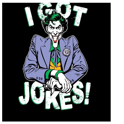 DC COMICS Batman The Joker I Got Jokes Black T-shirt Toddler Boy To Youth Boy
