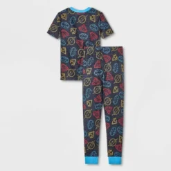 Boys' DC Comics Justice League 4pc Pajama Set - Blue