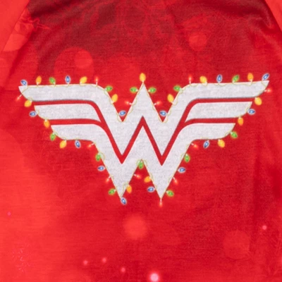 DC Comics Justice League Wonder Woman Girls Pullover Pajama Shirt And Pants Sleep Set Toddler - Image 5