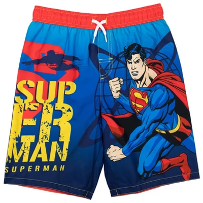 DC Comics Justice League Batman Superman The Flash 3 Pack Swim Trunks Little Kid To Big Kid