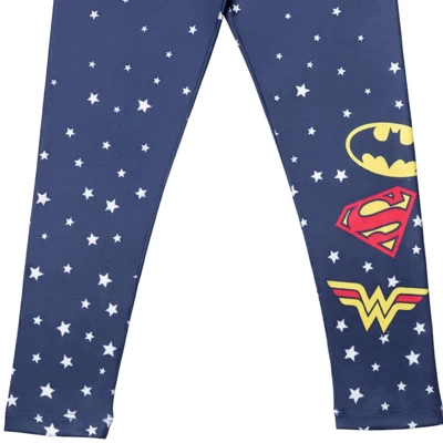 DC Comics Justice League Batgirl Supergirl Wonder Woman Girls 4 Pack Pants Toddler - Image 5