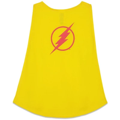 DC Comics Justice League Batman Superman The Flash Costume T-Shirt Capes And Masks Mask 7 Piece Outfit Set Toddler - Image 3