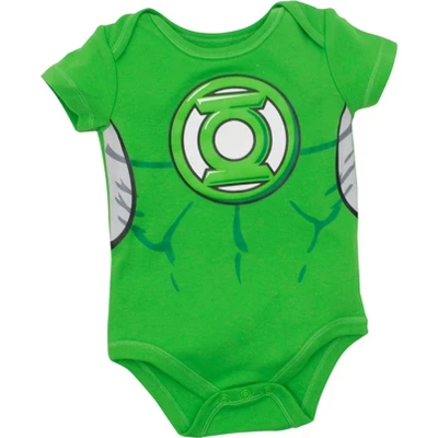 DC Comics Justice League Batman Superman The Flash Baby 5 Pack Costume Bodysuits Newborn To Infant - Image 4