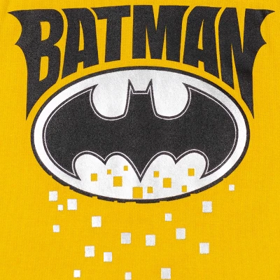 DC Comics Justice League Batman Toddler Boys Fleece Fleece Pullover Hoodie Yellow