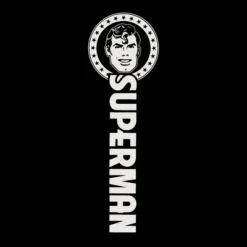 DC COMICS Superman Character Portrait Boy's Black Jogger Pants