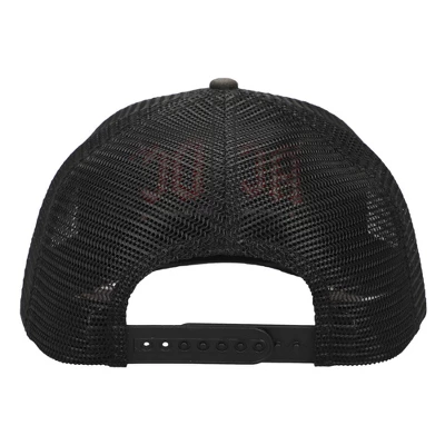 AC/DC ACDC Let There Be Rock World Tour '77 Men's Black Denim Foam Trucker Hat - Image 4