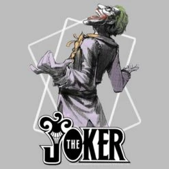 DC COMICS Men's Batman Joker Maniacal Card T-Shirt
