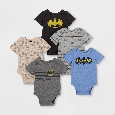 DC COMICS Baby Boys' 5pk Batman Bodysuits - Image 2