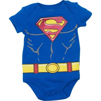 DC Comics Justice League Batman Superman The Flash Baby 5 Pack Costume Bodysuits Newborn To Infant