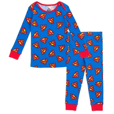 DC Comics Justice League Superman Batman Sweatshirt And Pants Set Infant To Toddler - Image 8