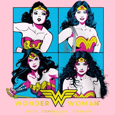 DC COMICS Girl's Wonder Woman Strongest Woman T-Shirt