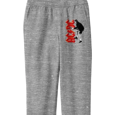 AC/DC ACDC Monochrome Color Graphic Boy's Athletic Heather Jogger Pants
