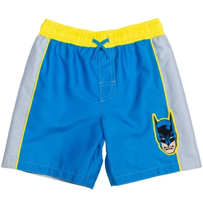 DC Comics Justice League Batman Toddler Boys Rash Guard And Swim Trunks Outfit Set - Image 2
