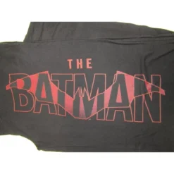 DC COMICS The Batman Movie Red Logo Men's Black Drawstring Sleep Pajama Pants