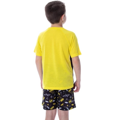 DC Comics Boys' Batman Ready For Action Shirt And Shorts 2 PC Pajama Set - Image 4