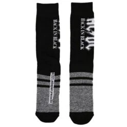 DC COMICS ACDC Back In Black Casual Crew Socks For Men 3-pack