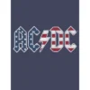 AC/DC ACDC Rock Band Americana Logo Boy's Navy T-shirt