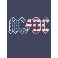 AC/DC ACDC Rock Band Americana Logo Boy's Navy T-shirt